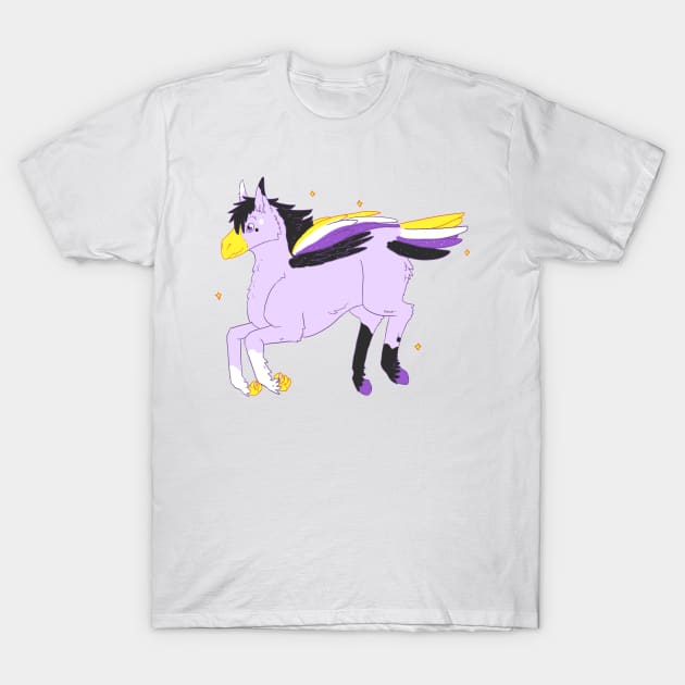 Non binary Hippogriff T-Shirt by Resuri